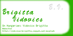 brigitta vidovics business card